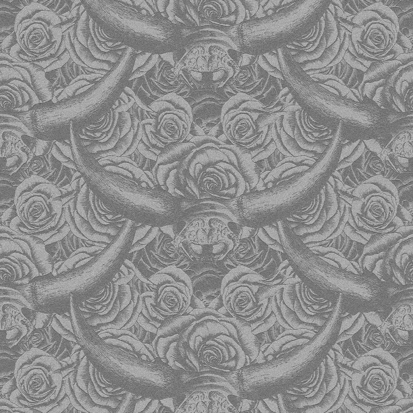 Rose Between Two Horns Wallpaper
