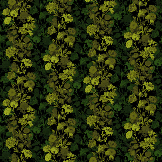 Floral Stripe Wallpaper